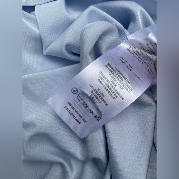 Self-Portrait BLUE VISCOSE JERSEY TOP 4 - Picture 9 of 11